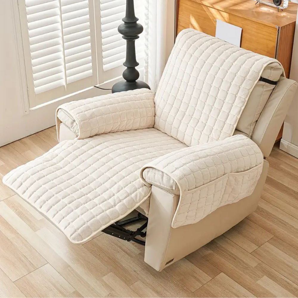 Minimalist Quilted Recliner Cover