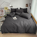 Washed Cotton Wrinkled Duvet Cover Set