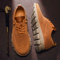 Men's Sneakers – Breathable Knit – Flexible Lightweight Sole – Lace Closure