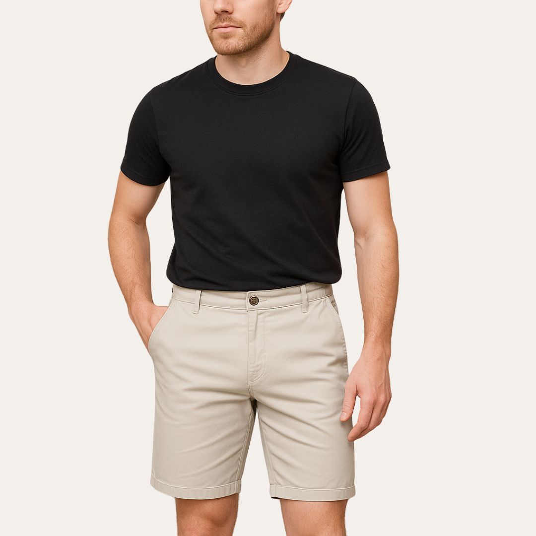 Classic Fit Natural Fibers Mid-Length Shorts