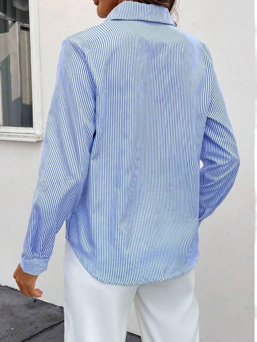 Striped Slim Fit Long Sleeve Shirt