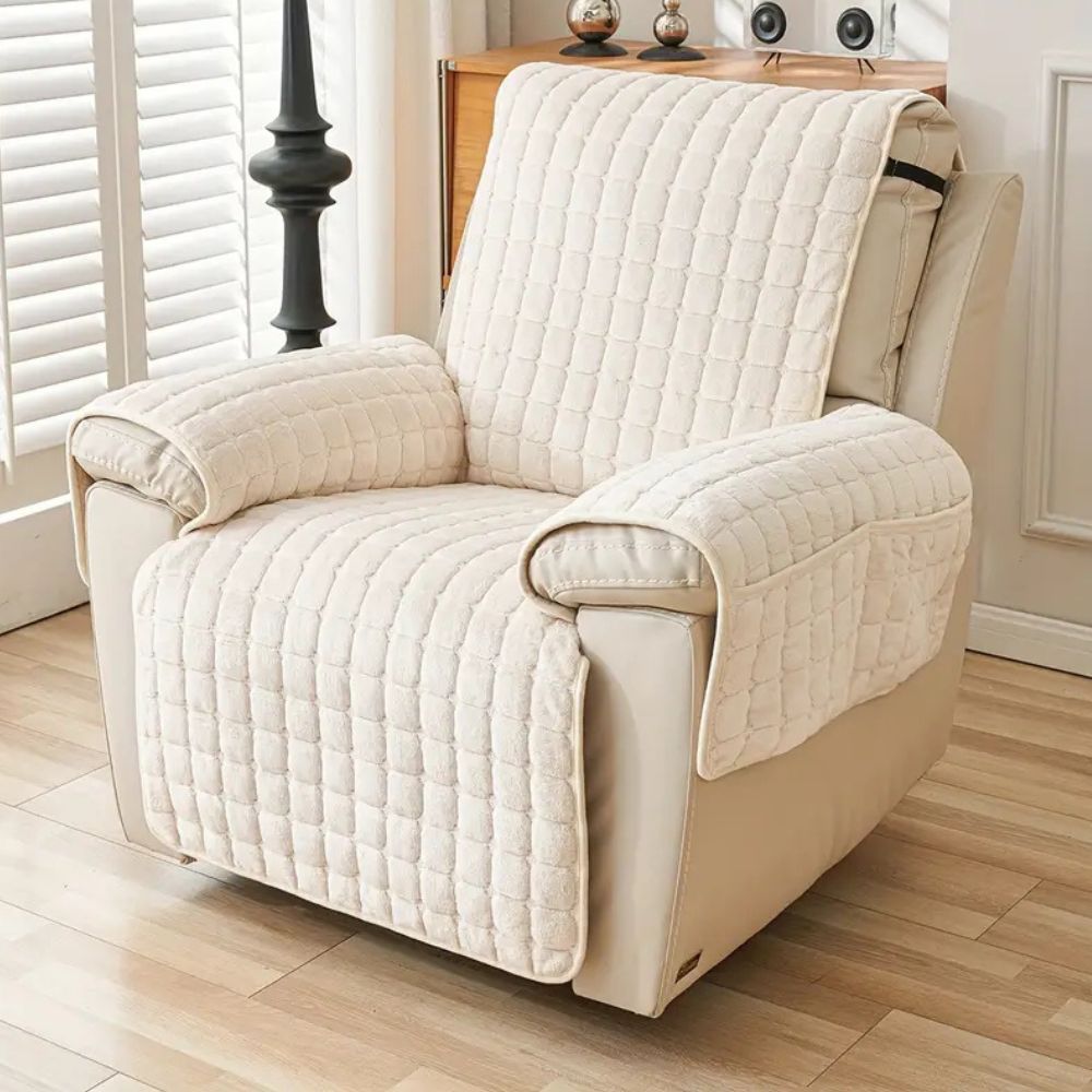 Minimalist Quilted Recliner Cover