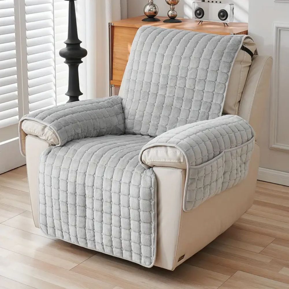 Minimalist Quilted Recliner Cover