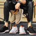 Men's Sneakers – Breathable Knit – Flexible Lightweight Sole – Lace Closure