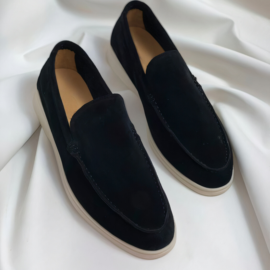 Men's Loafers - Suede Leather - Slip-on Comfort - Classic & Stylish Design