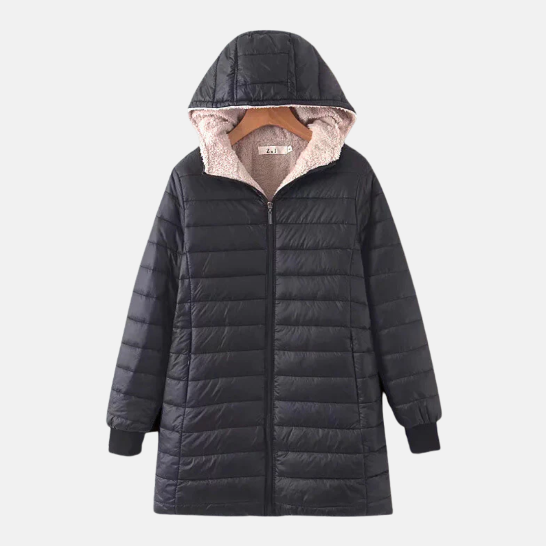 Quilted Insulated Fleece Lined Coat
