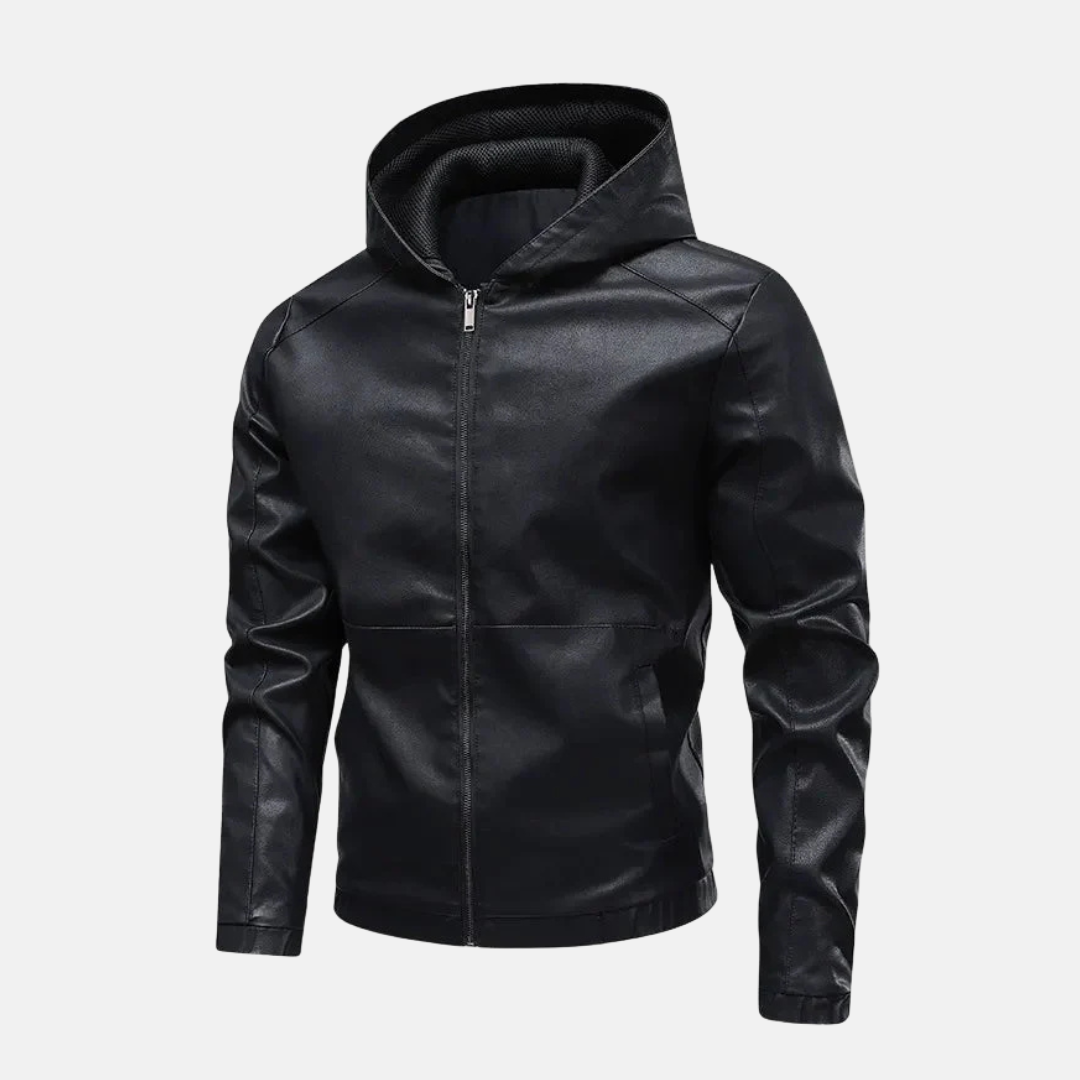 Wind-Blocking Slim Fit Panel Hooded Jacket