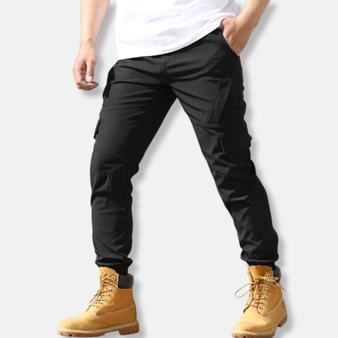 Stretch Woven Slim Fit Jogger Pants