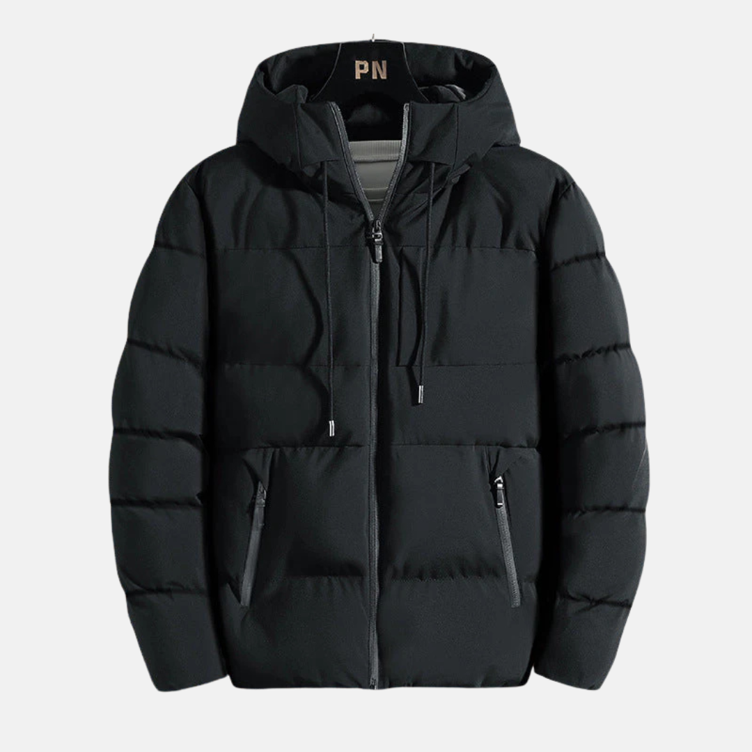 Slim Fit Quilted Insulated Hooded Jacket