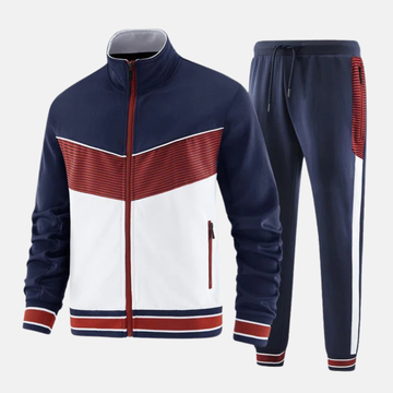 Full Zip Slim Fit Jogger Two-Piece Set
