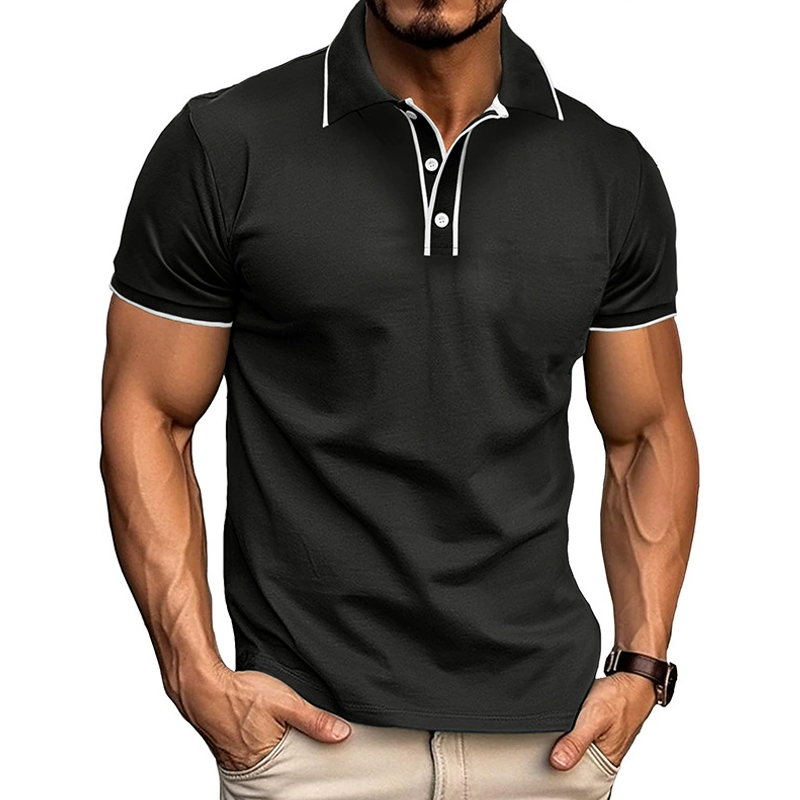 Slim Fit Contrast Details Polo Shirt