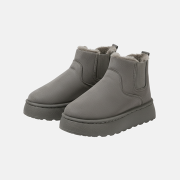 Slip-On Faux Suede Elastic Gusset Ankle Boots