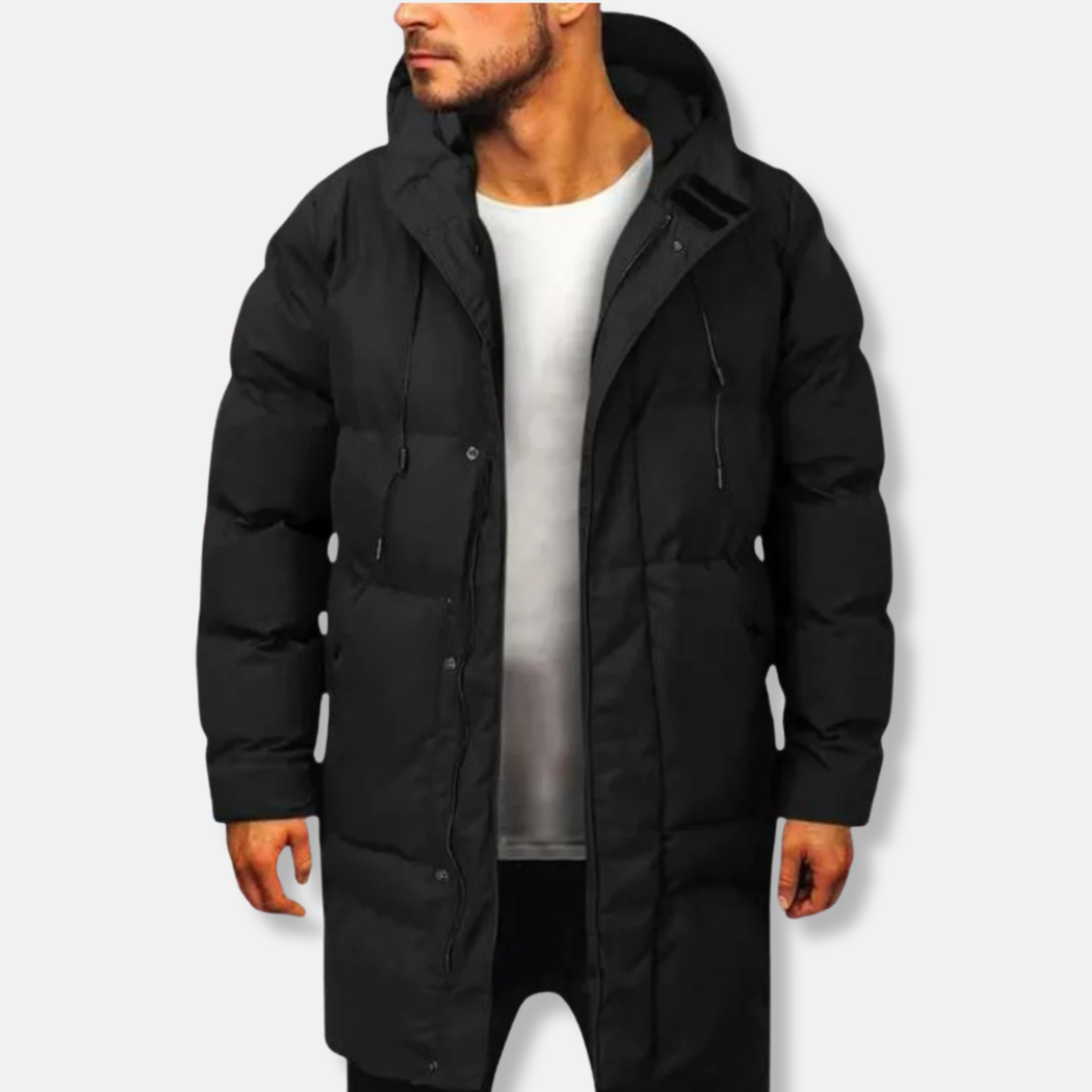 Water-Resistant Insulated Hooded Puffer Jacket