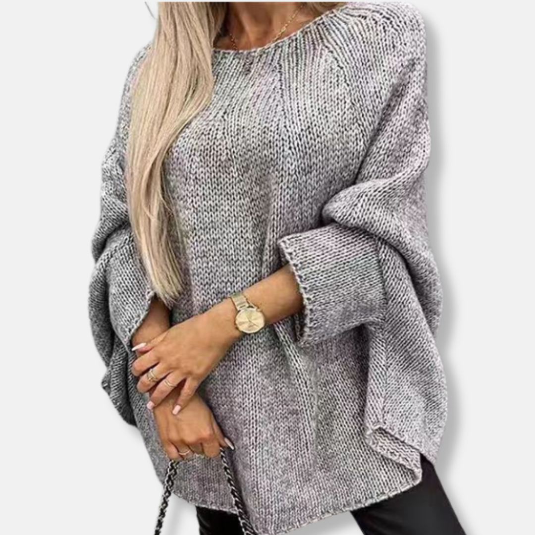 Chunky Knit Oversized Batwing Sweater