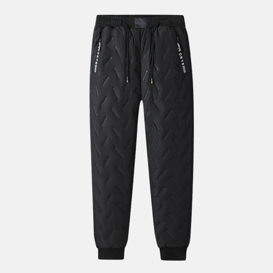 Quilted Padded Relaxed Fit Sweatpants