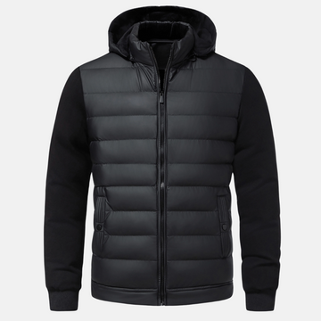 Slim Fit Hooded Stand Collar Jacket