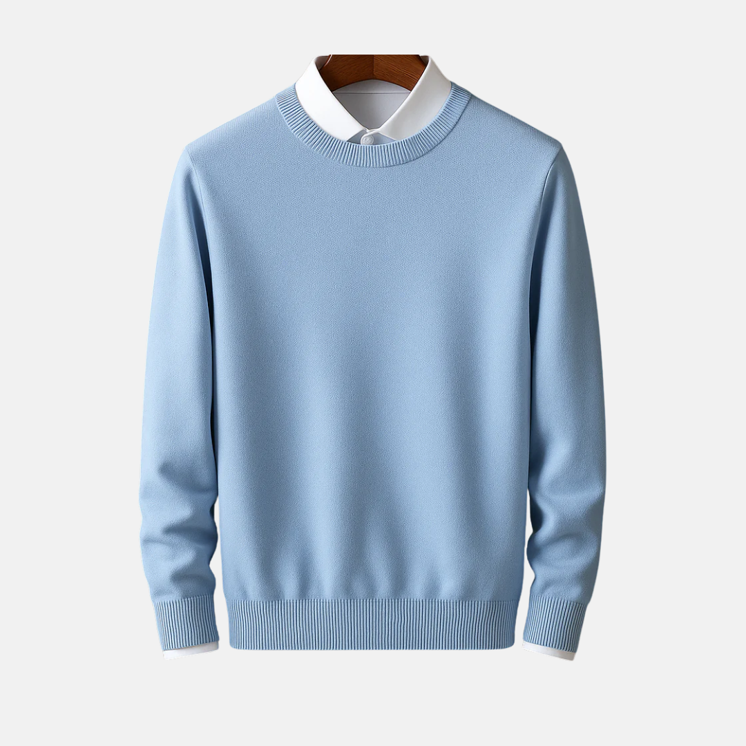 Fine Gauge Classic Fit Pullover Sweater