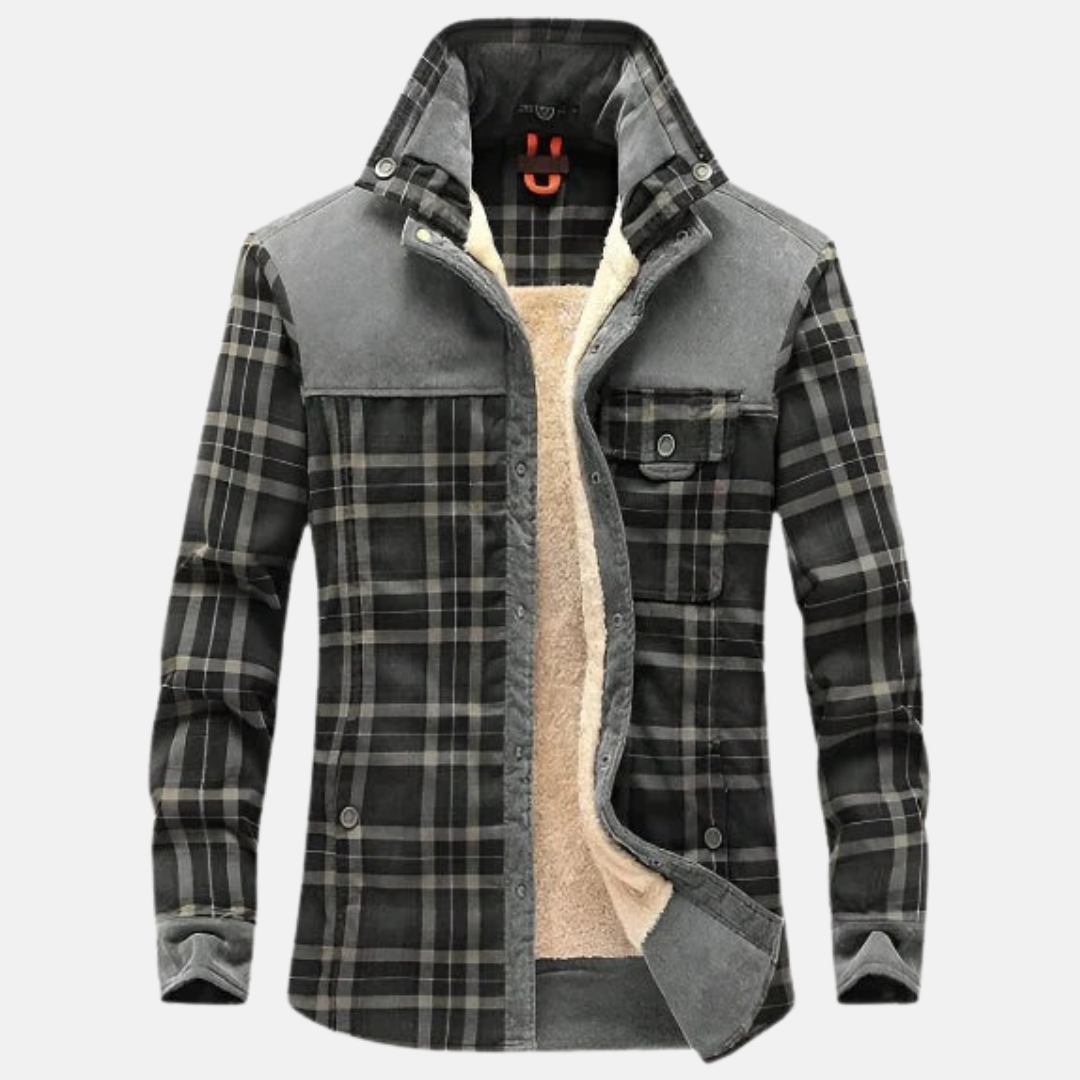 Fleece Lined Relaxed Fit Shirt Jacket