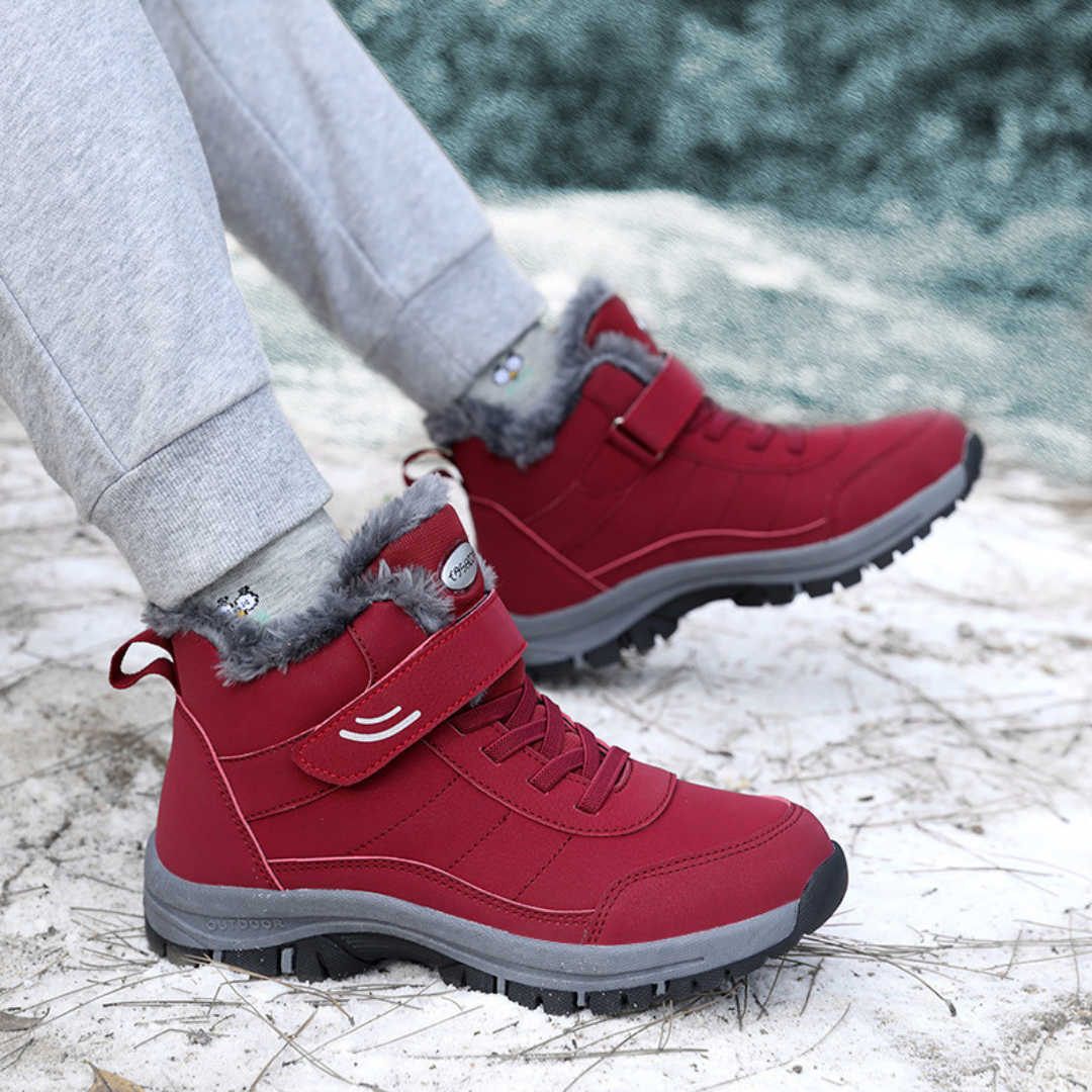 Non-Slip Faux Fur Lined High-Top Boots