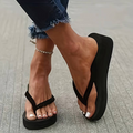 Women's Sandals – Wedge Heel – Soft Sole – Toe Loop – Everyday Comfort