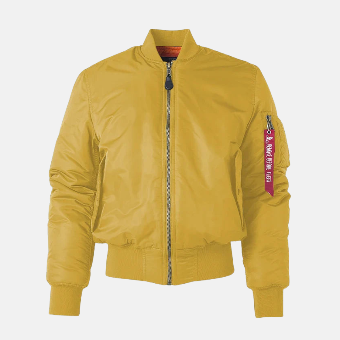 Wind Resistant Relaxed Fit Bomber Jacket