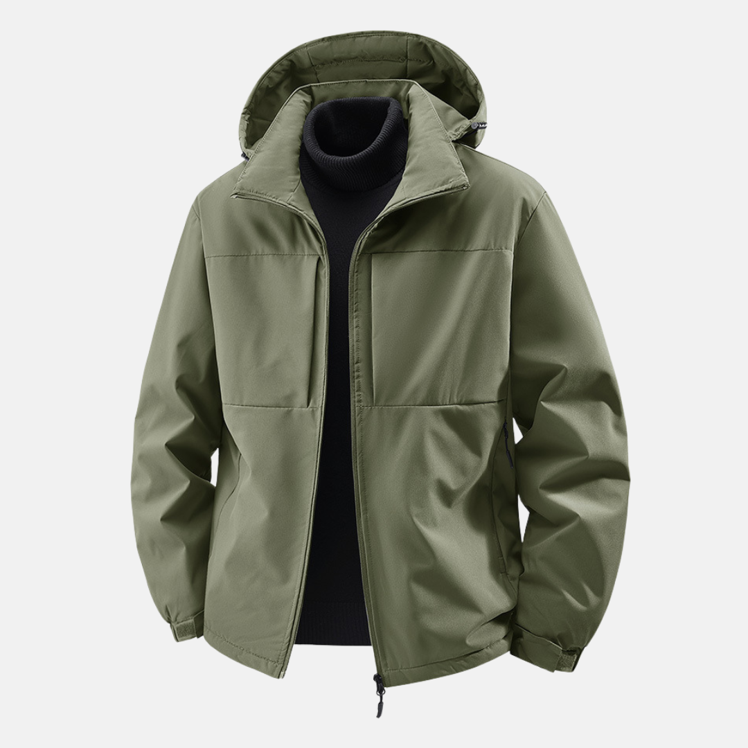 Water Resistant Windproof Relaxed Fit Hooded Jacket