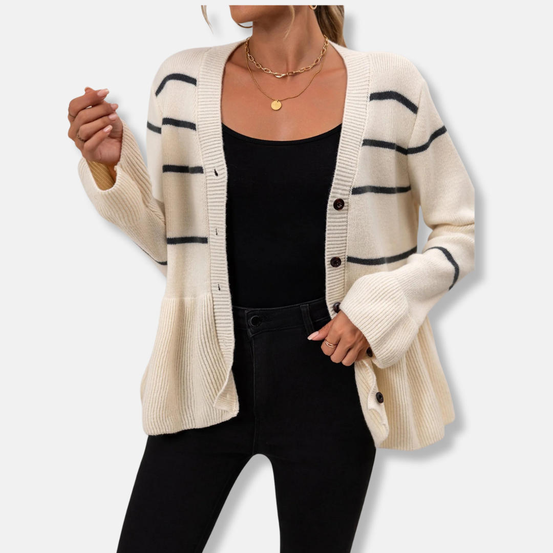 Knit Relaxed Fit V-Neck Cardigan