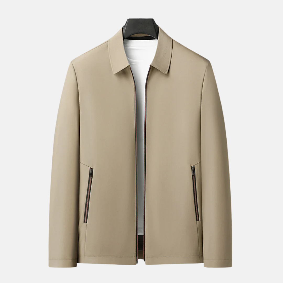 Smooth Woven Full Zipper Regular Fit Blazer