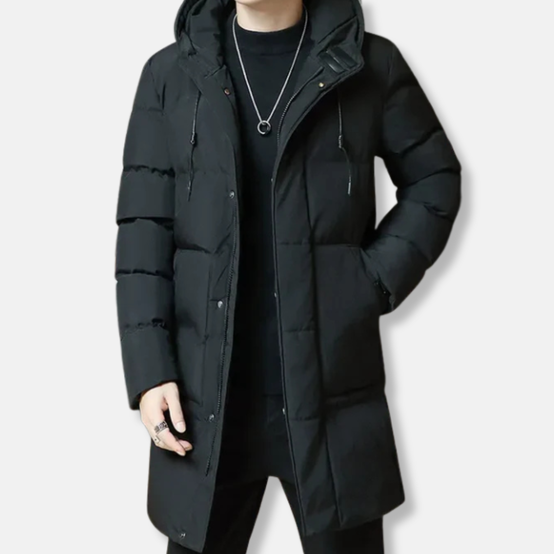 Padded Quilted Hooded Relaxed Fit Coat
