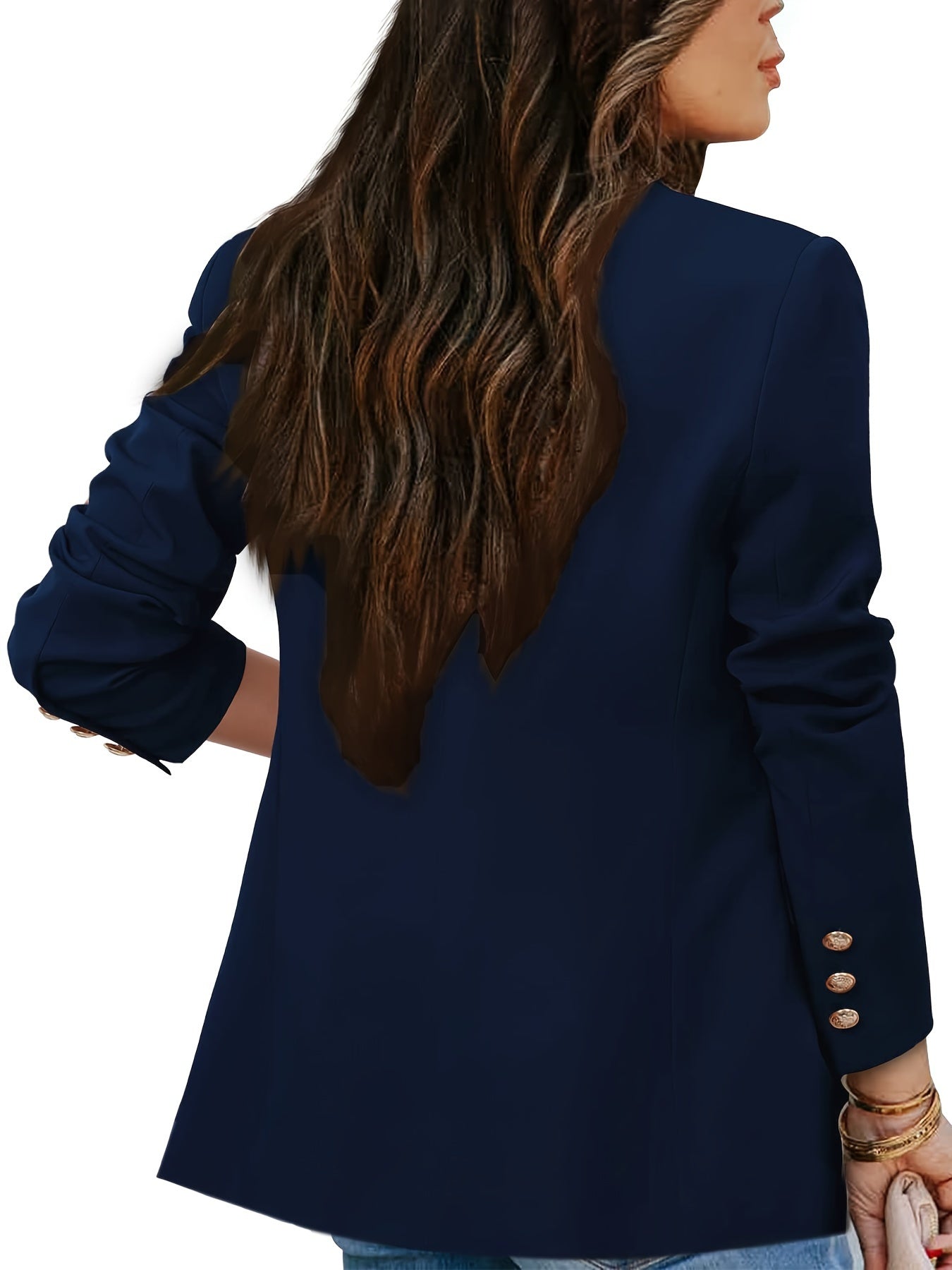 Women's Blazer – Double-Breasted – Tailored Fit – Notch Lapels – Flap Pockets