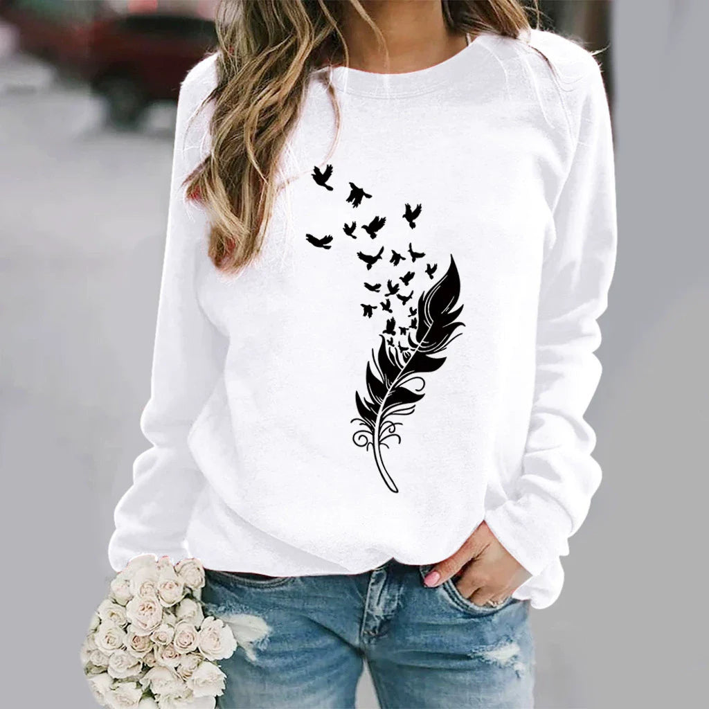 Graphic Print Relaxed Fit Sweatshirt