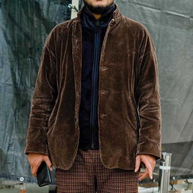 Corduroy Relaxed Fit Button Front Jacket