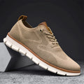 Men's Sneakers – Breathable Knit – Flexible Lightweight Sole – Lace Closure