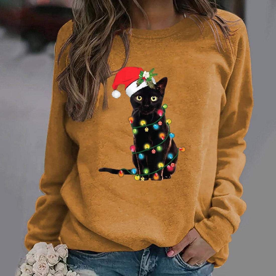 Relaxed Fit Graphic Crew Neck Sweatshirt
