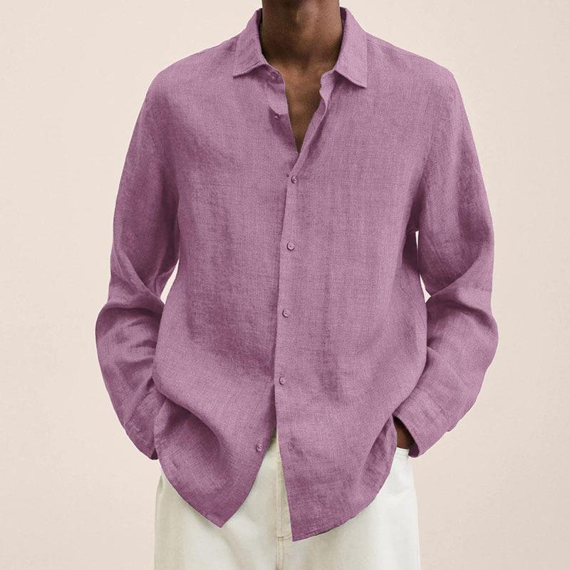 Men's Shirt – Relaxed Fit – Long Sleeves – Natural Fibers – Breathable