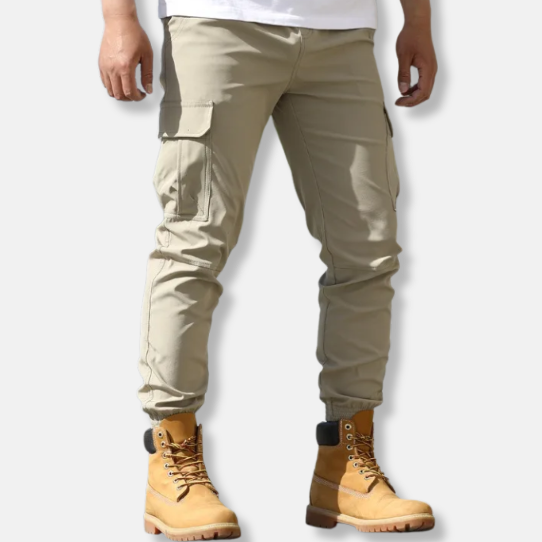Stretch Woven Slim Fit Jogger Pants