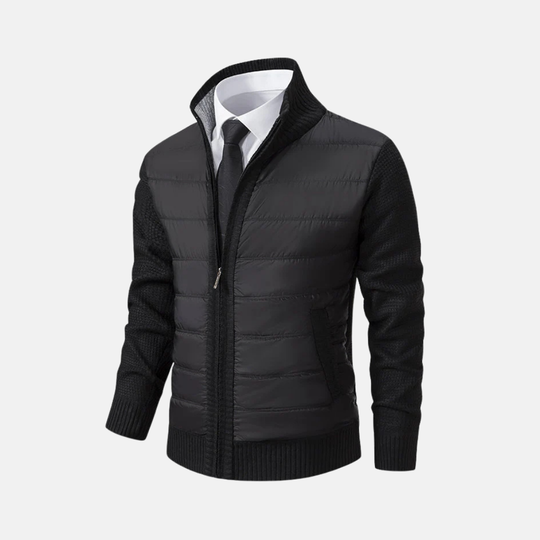 Acrylic Blend Slim Fit Knitted Sleeve Jacket