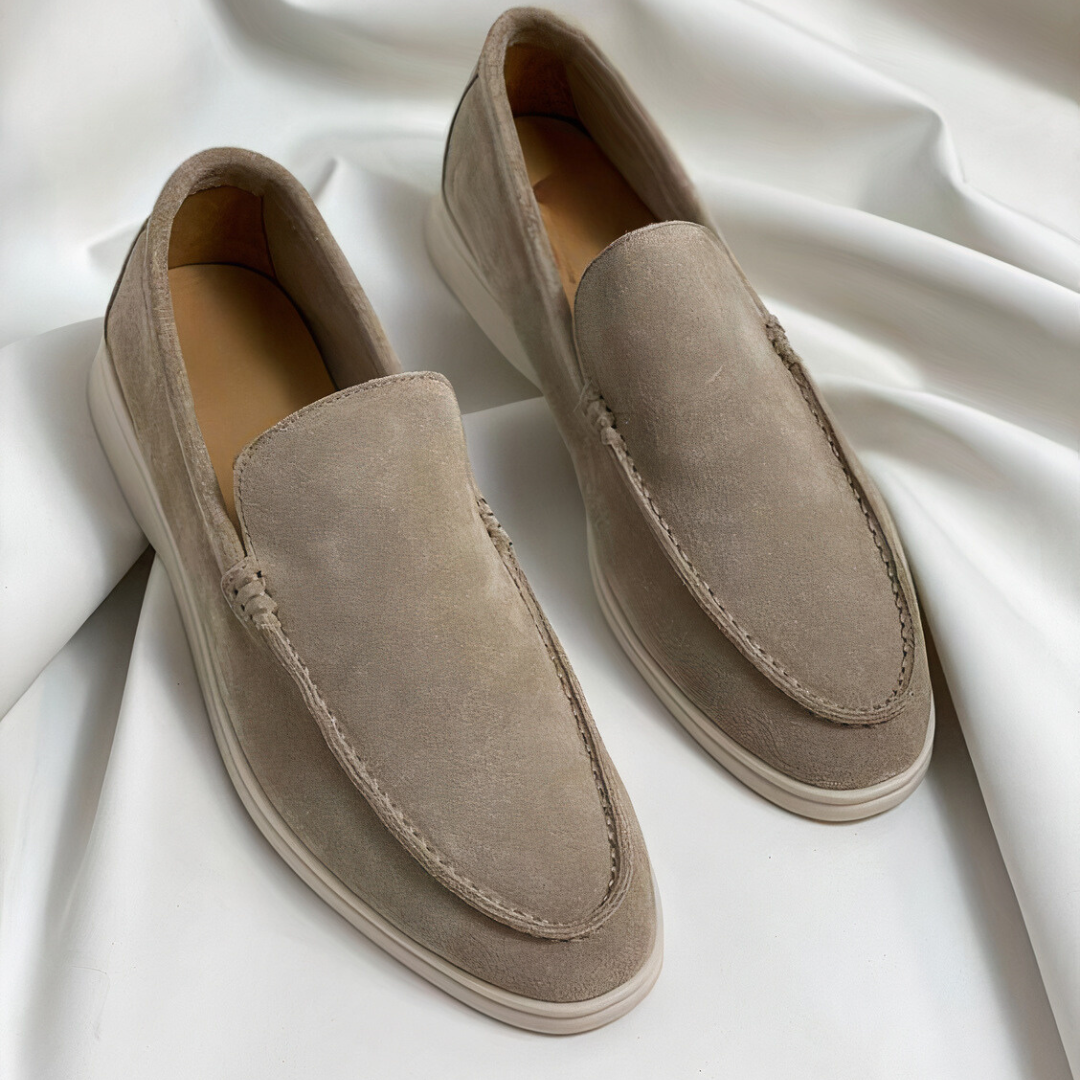 Men's Loafers - Suede Leather - Slip-on Comfort - Classic & Stylish Design