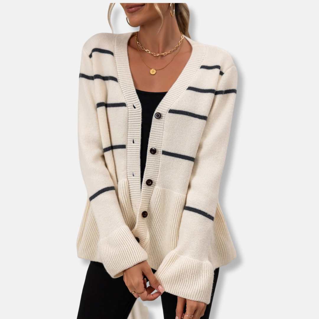 Knit Relaxed Fit V-Neck Cardigan