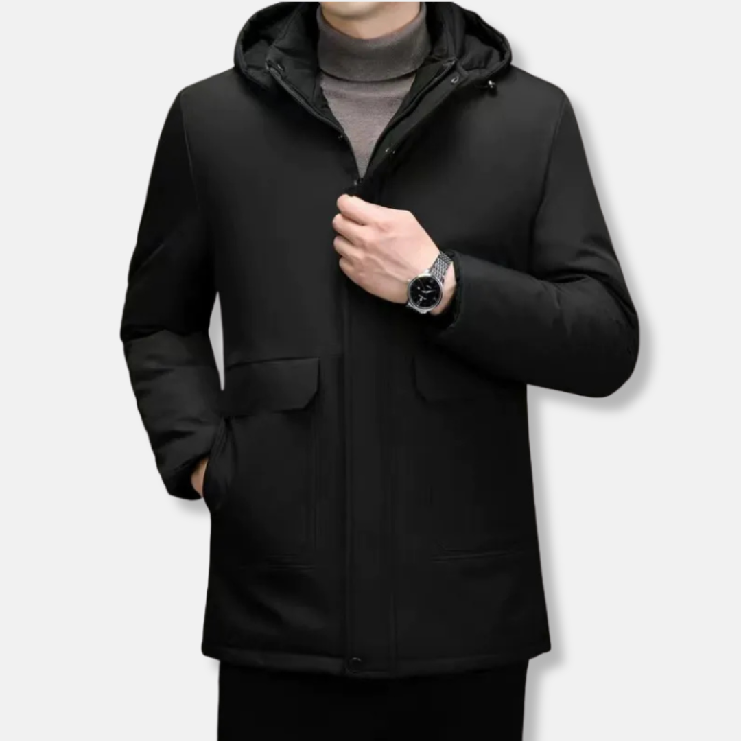 Padded Insulated Windproof Hooded Coat