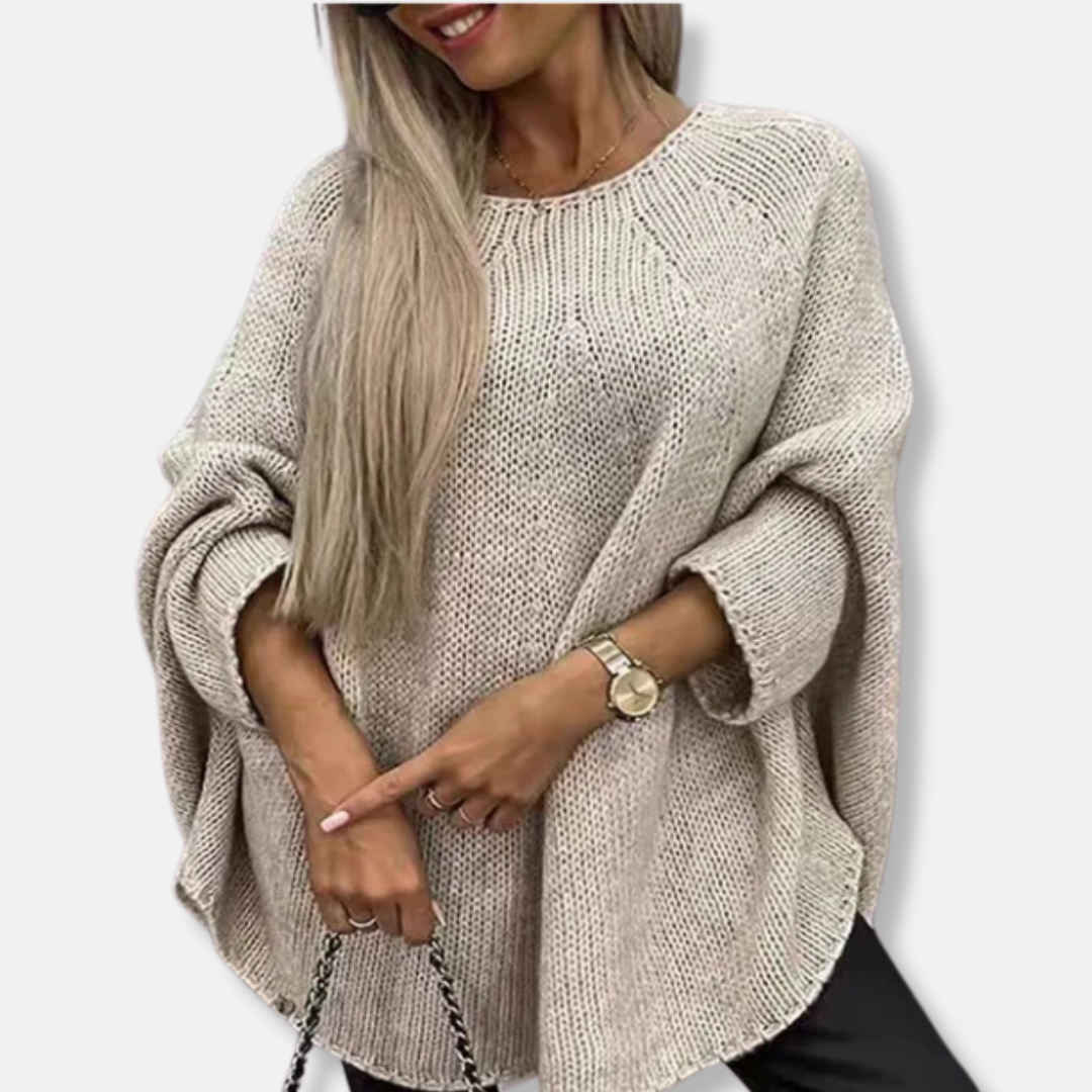 Chunky Knit Oversized Batwing Sweater