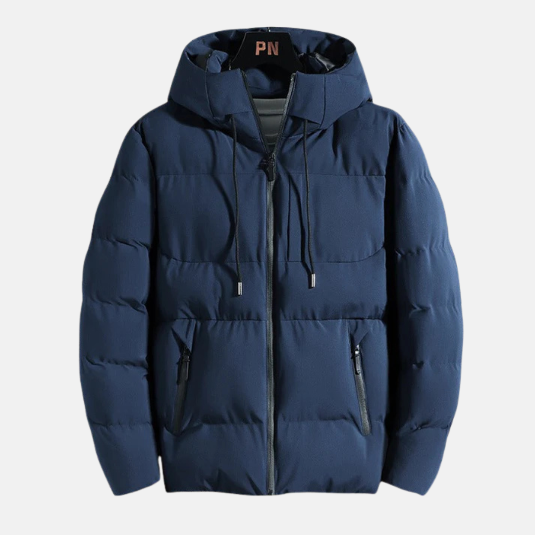 Slim Fit Quilted Insulated Hooded Jacket