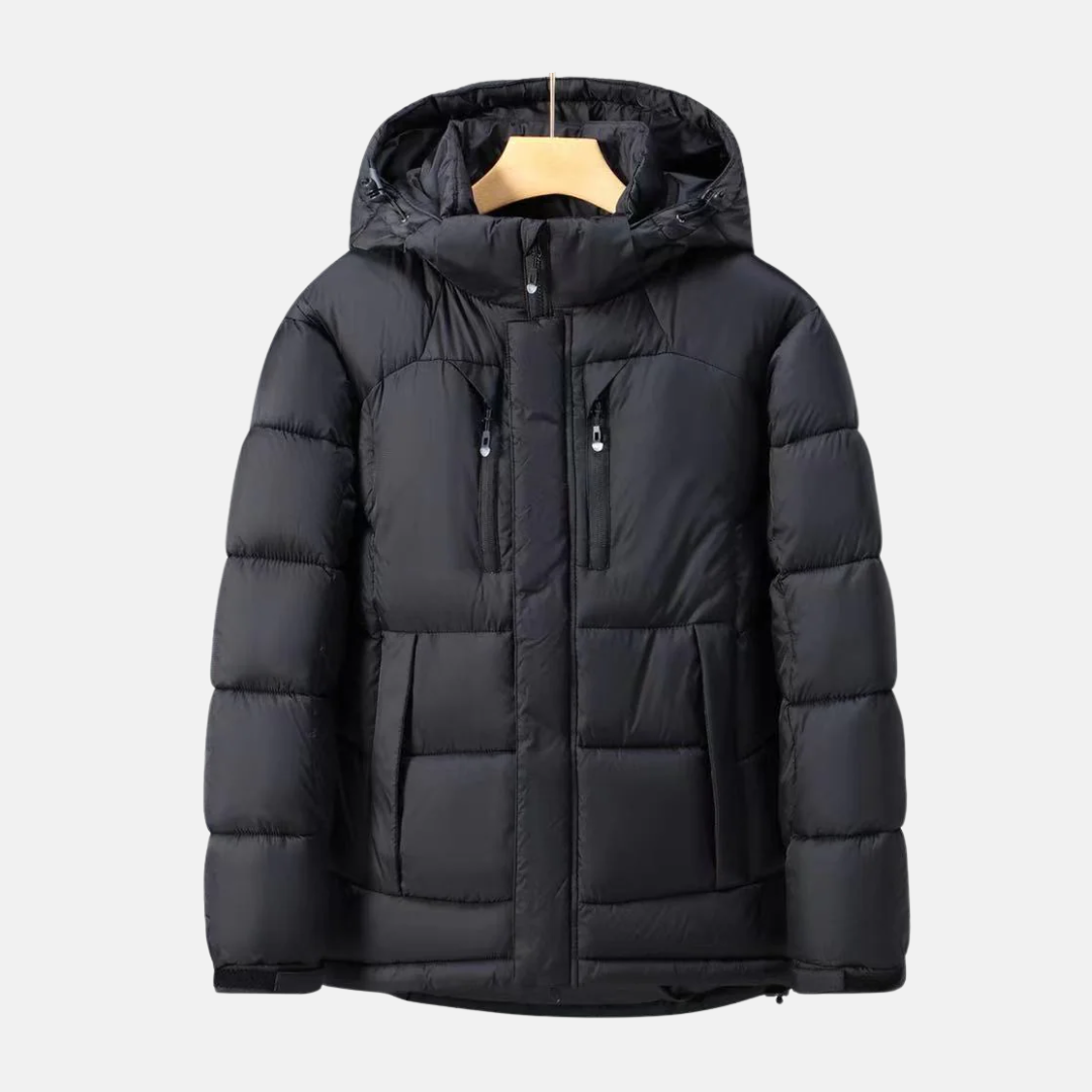 Insulated Detachable Hood Padded Jacket