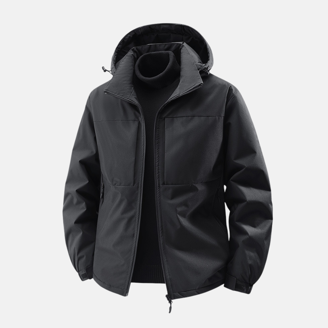 Water Resistant Windproof Relaxed Fit Hooded Jacket