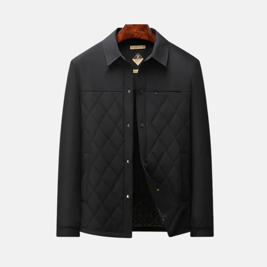 Quilted Shirt Collar Padded Jacket