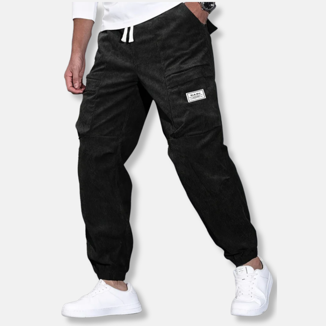Corduroy Loose Fit Tapered Pants