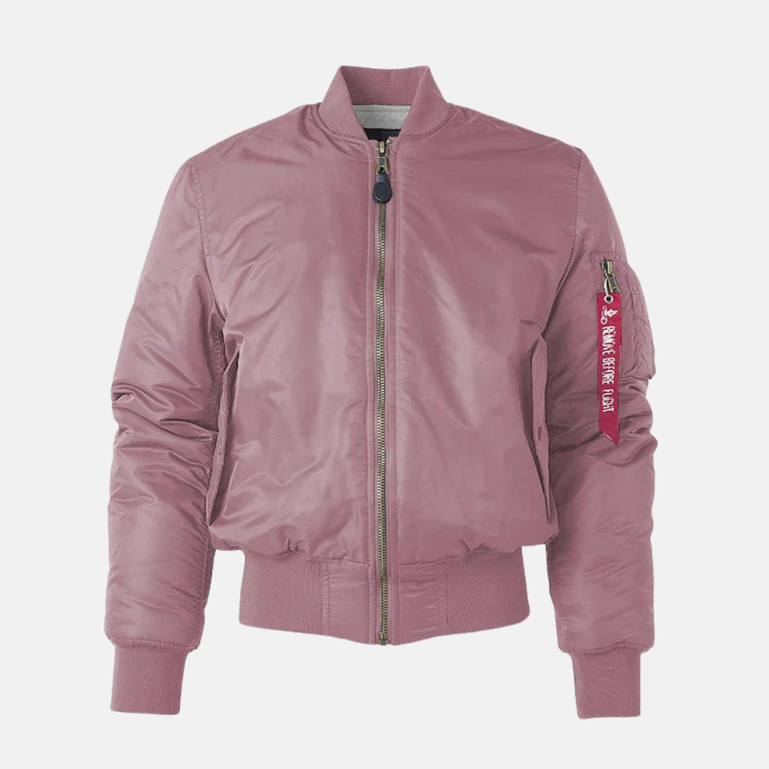 Wind Resistant Relaxed Fit Bomber Jacket