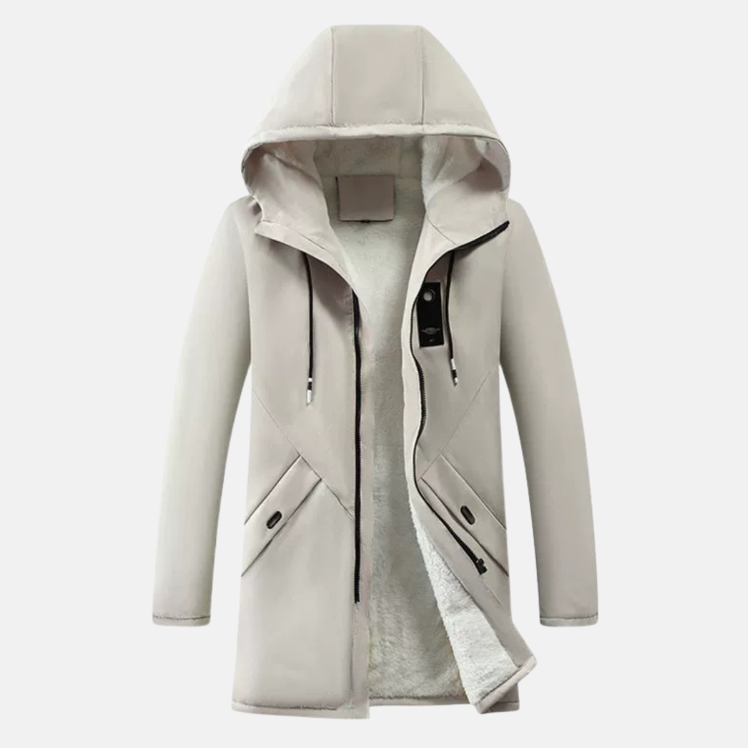 Windproof Fleece Lined Hooded Jacket