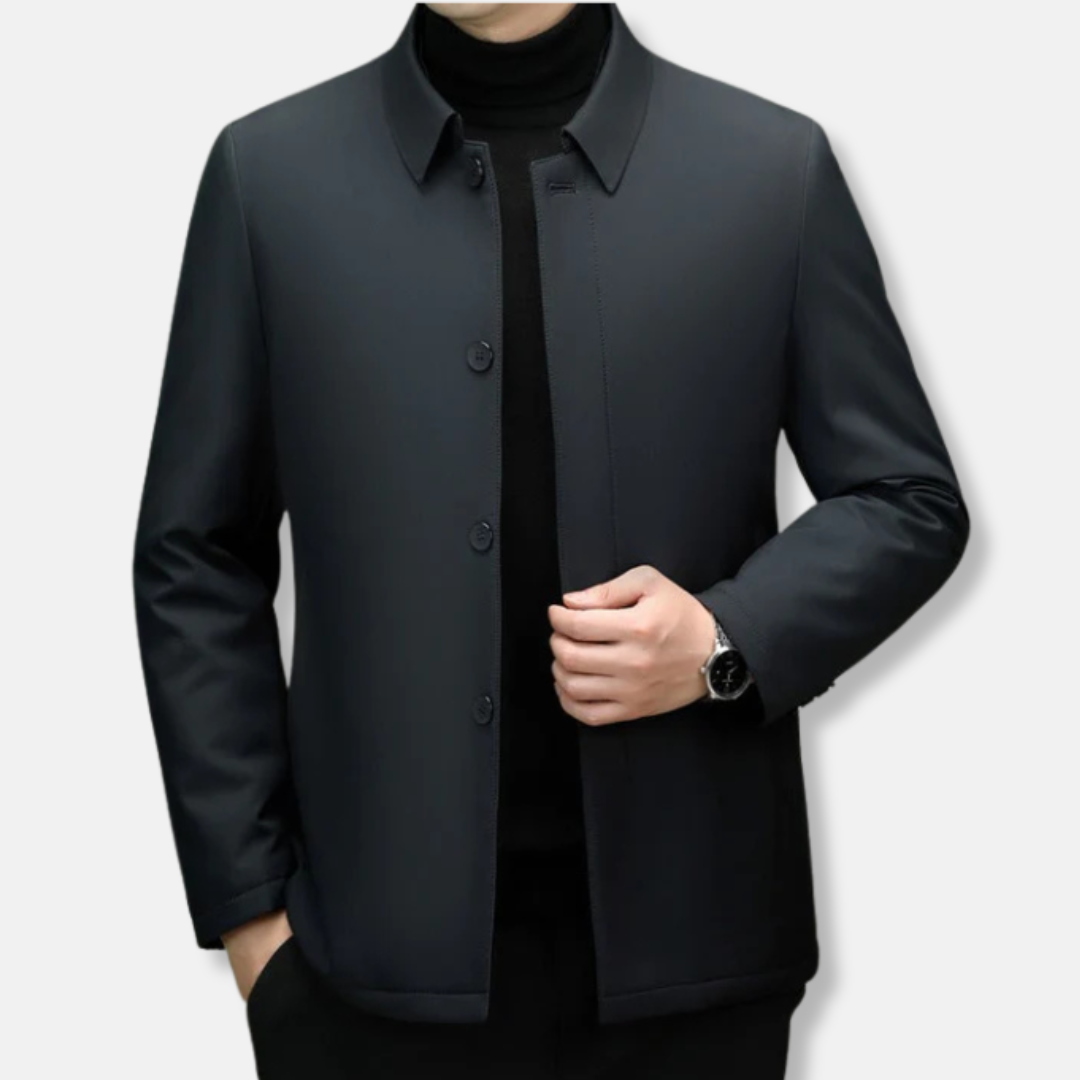 Insulated Regular Fit Point Collar Jacket