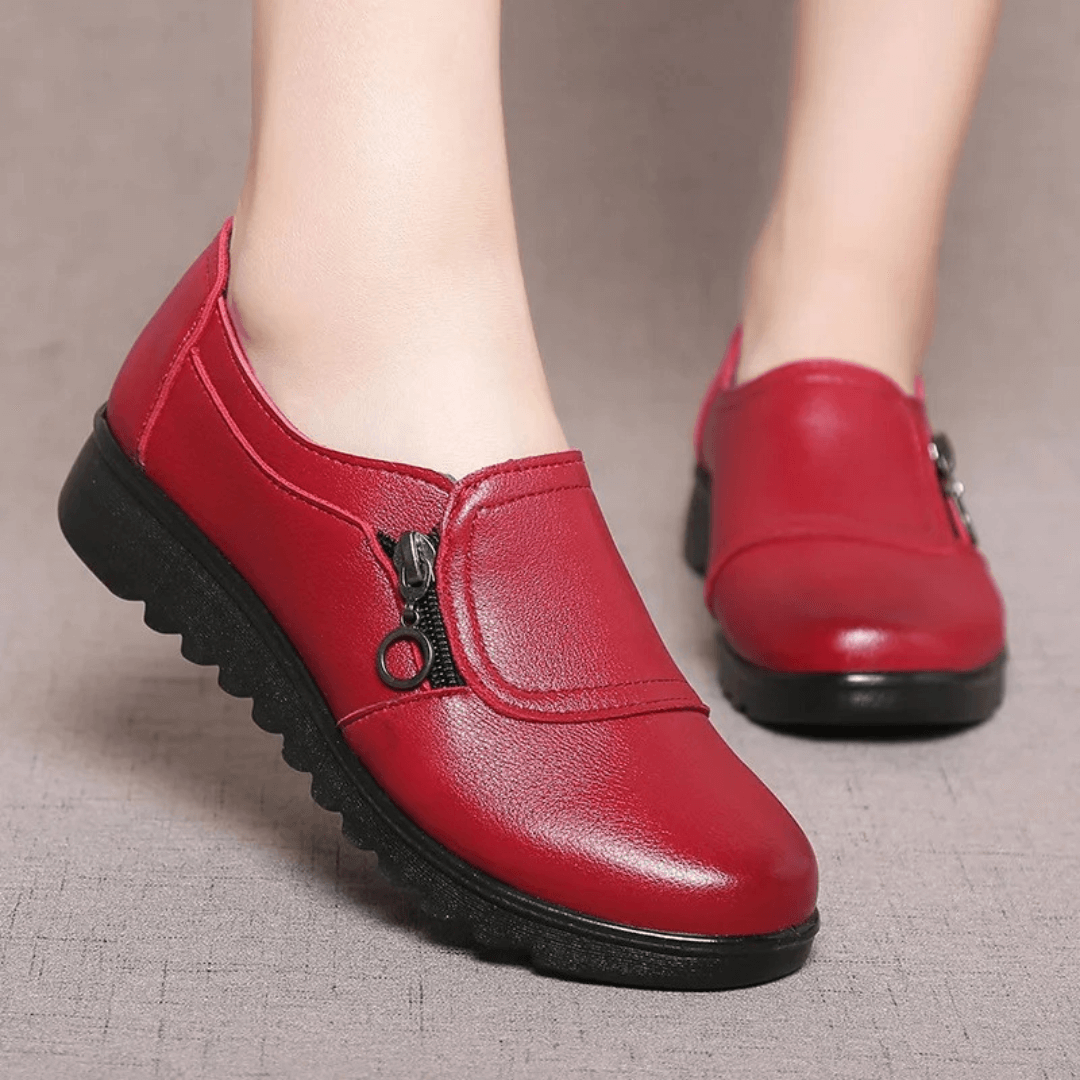 Women's Loafers - Genuine Leather - Soft Sole - Slip-on Comfort